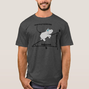 HIPPOTENUSE TRIANGLE MATH hippo lovers T-Shirt