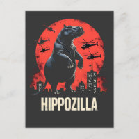 Hippozilla Spooky Moo Deng Baby Pygmy Hippo