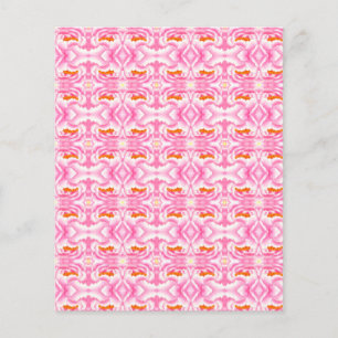 Hippy Chic Pink and Orange Tie-Dye Scrapbook Paper