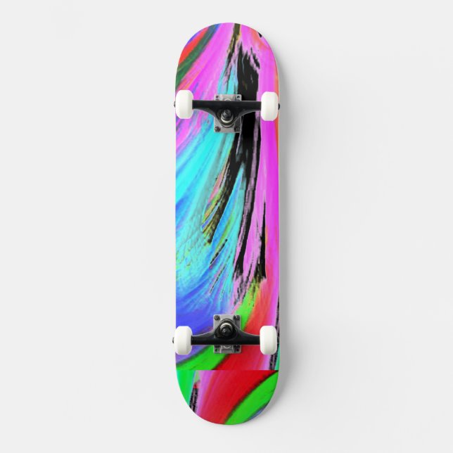 Hippy Color Wave Skateboard (Front)