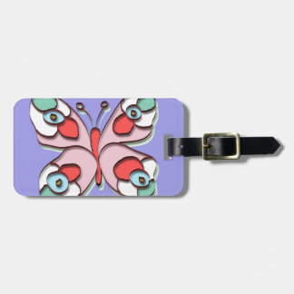 Hippy Fly Butterfly Luggage Tag