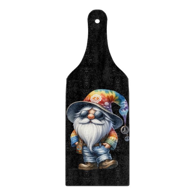 Hippy Gnome Cutting Board (Front)