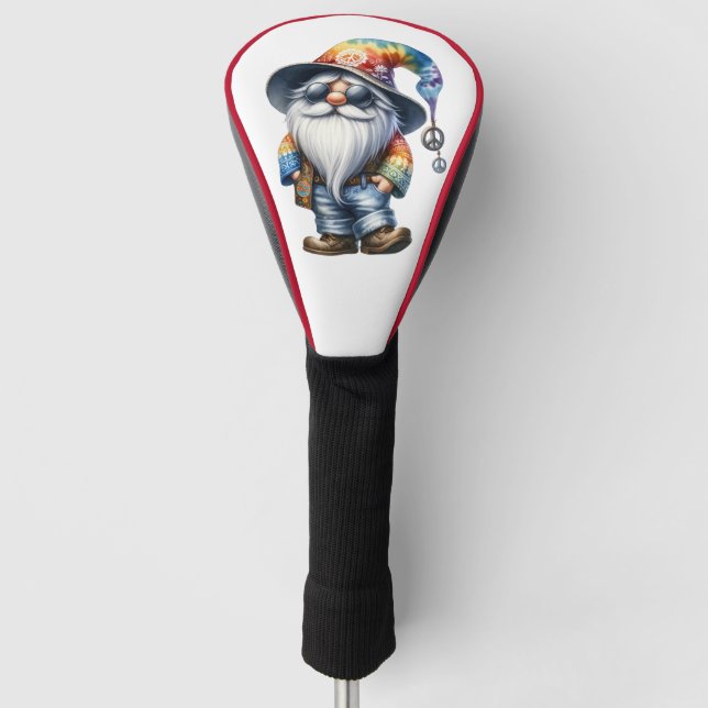 Hippy Gnome Golf Head Cover (Front)
