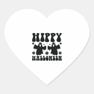 Hippy Halloween Heart Sticker