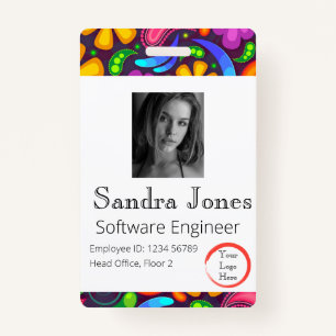 Hippy ID Card (Vertical/Portrait) ID Badge