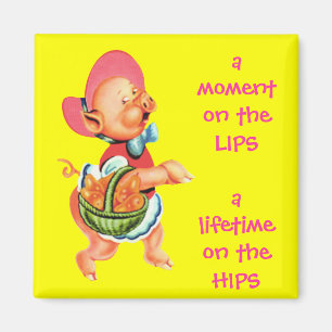 Hippy Miss Piggy Fridge Magnet