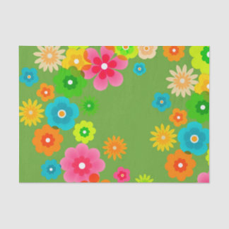 Hippy Peace Retro Colourful Boho Chic Tissue Paper