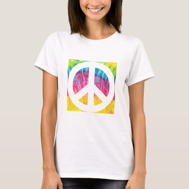 Hippy peace sign T-Shirt (Front)