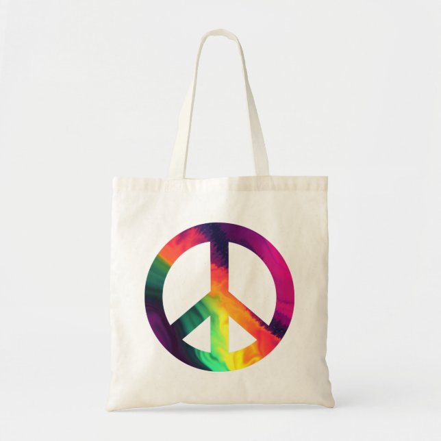 Hippy peace sign Tote Bag (Front)