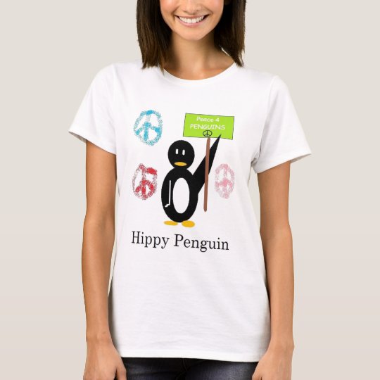 Hippy Penguin double design T-Shirt