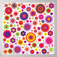 Hippy Rainbow Flowers