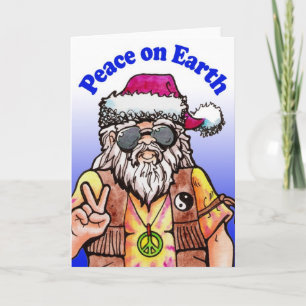Hippy Santa Holiday Card