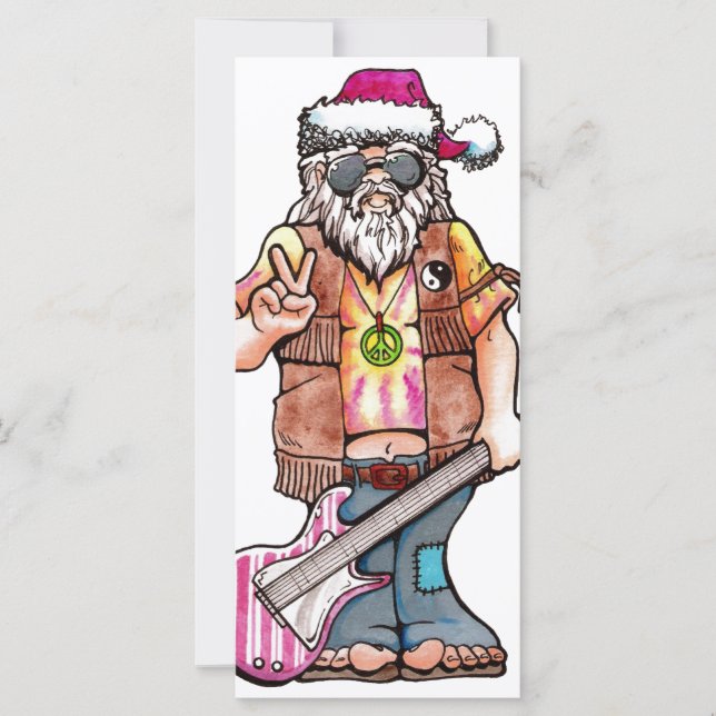 Hippy Santa says "Cool Yule" (Front)