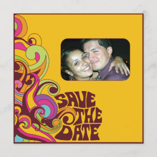 Hippy Save the Date Photo Invitation