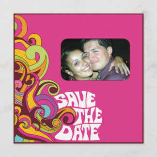 Hippy Save the Date Photo Invitation