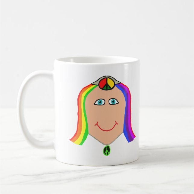 Hippy Smile Coffee Mug (Left)