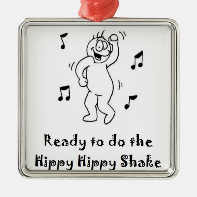 HippyShake Metal Tree Decoration (Front)
