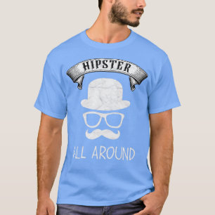 Hipster All Around Beard Gift For Men T-Shirt