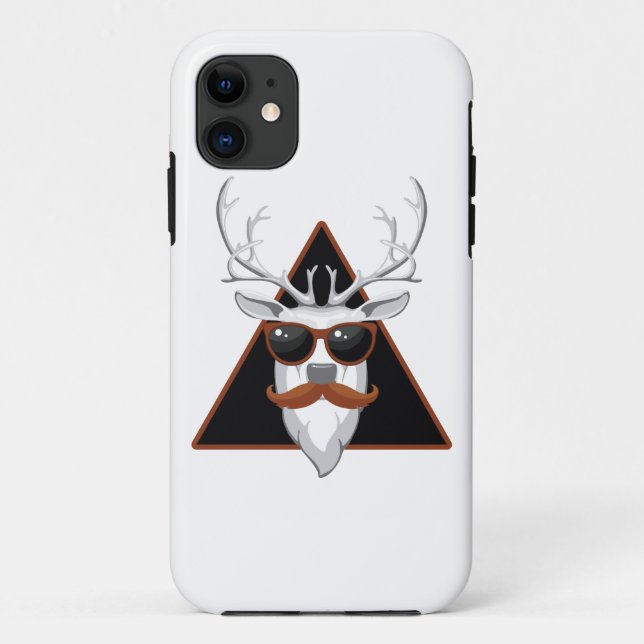 Hipster Antler Art Case-Mate iPhone Case (Back)