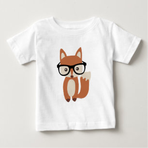Hipster Baby Fox w/Glasses T-Shirt