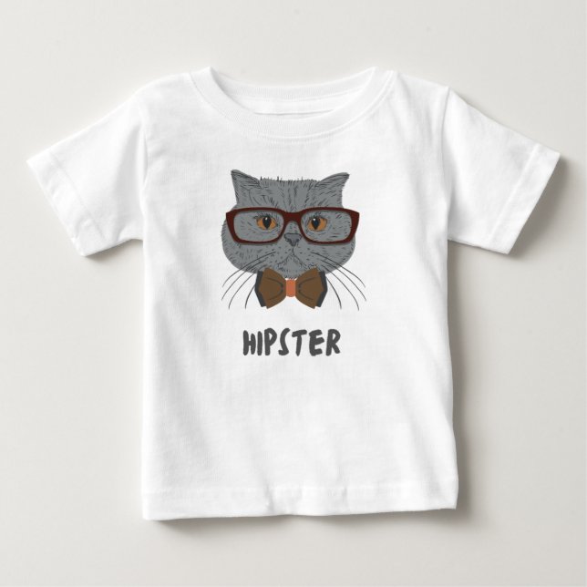 Hipster  baby T-Shirt (Front)