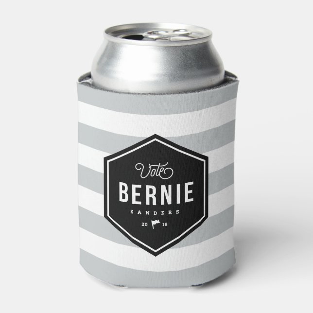 Hipster Bernie Can Cooler (Can Front)