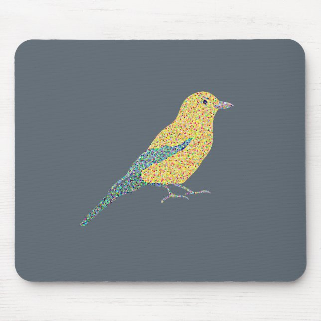 Hipster Birds Mouse Mat (Front)