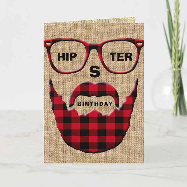 HipSter Birthday Card (Front)