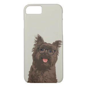 Hipster Black Glasses Cairn Terrier for Dog Lovers iPhone 8/7 Case