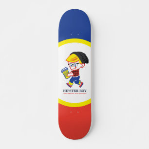 Hipster Boy - Parody illustration  Skateboard