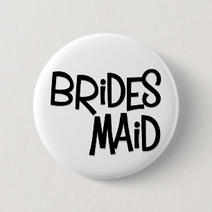 Hipster Bridesmaid 6 Cm Round Badge