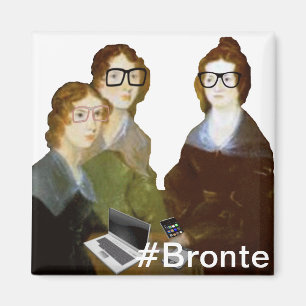 Hipster Bronte Sisters Magnet