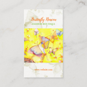 Hipster Butterfly Artistic Fashion Business Card
