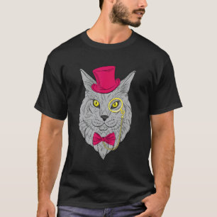 Hipster Cat Kitten Spectacles Eye Glasses Cute T-Shirt