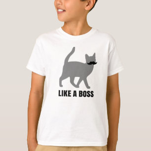 Hipster Cat like a boss T-Shirt