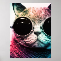 Hipster Cat Pop Art