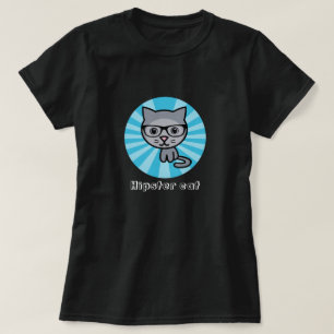 Hipster cat t-shirt