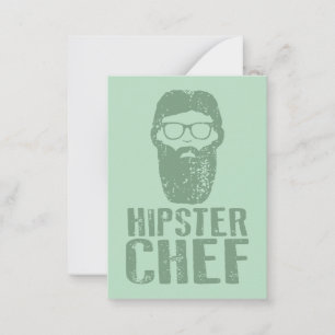 Hipster Chef Card