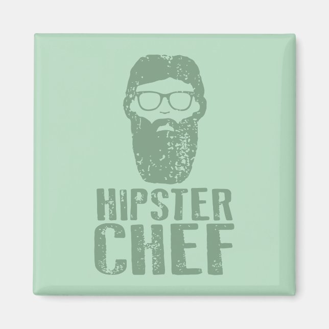 Hipster Chef Magnet (Front)
