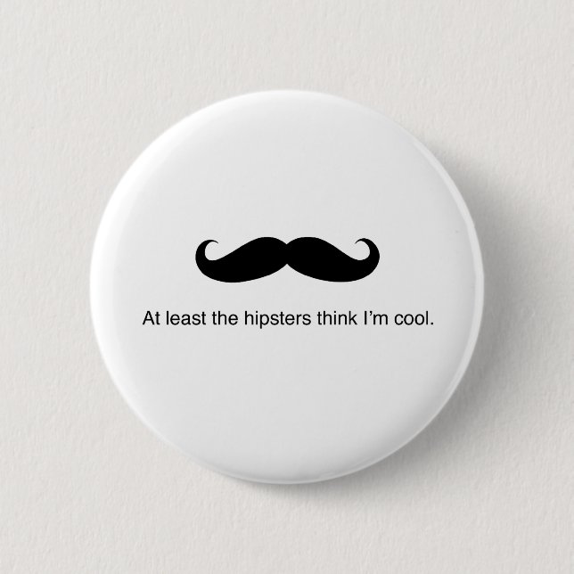 Hipster Cool 6 Cm Round Badge (Front)
