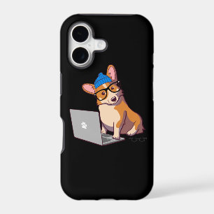 Hipster Corgi 2 Black