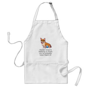 Hipster Corgi Apron
