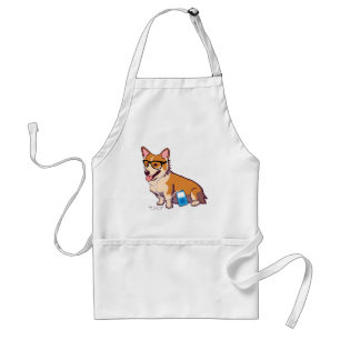 Hipster Corgi Aprons (without text)