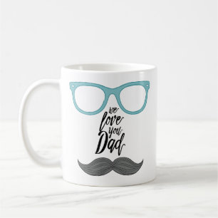 Hipster Dad Custom Photo Coffee Mug