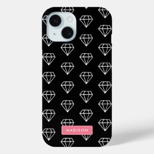 Hipster Diamonds Pattern iPhone 15 Case