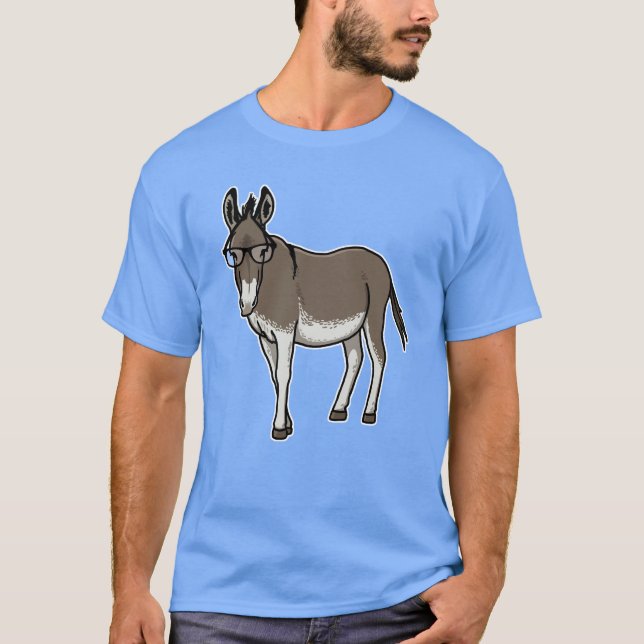 Hipster Donkey T-Shirt (Front)