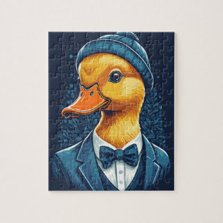 Hipster Duck Jigsaw Puzzle