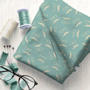 Hipster Eyeglasses and Moustache #6 ID1073 Fabric
