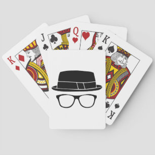 Hipster Fedora Playing Cards