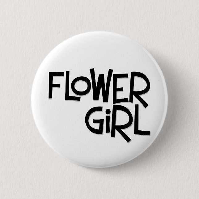 Hipster Flower Girl 6 Cm Round Badge (Front)